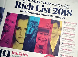 Sunday Times Rich List 2018
